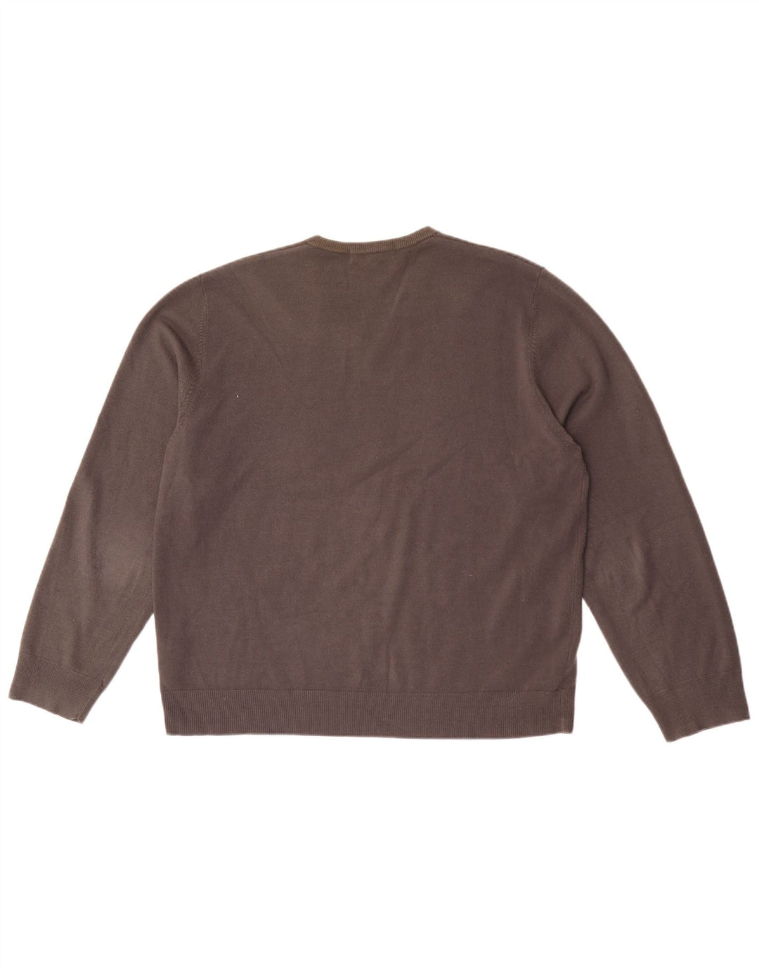 MARKS & SPENCER Herren-Pullover mit V-Ausschnitt, XL, graues Acryl