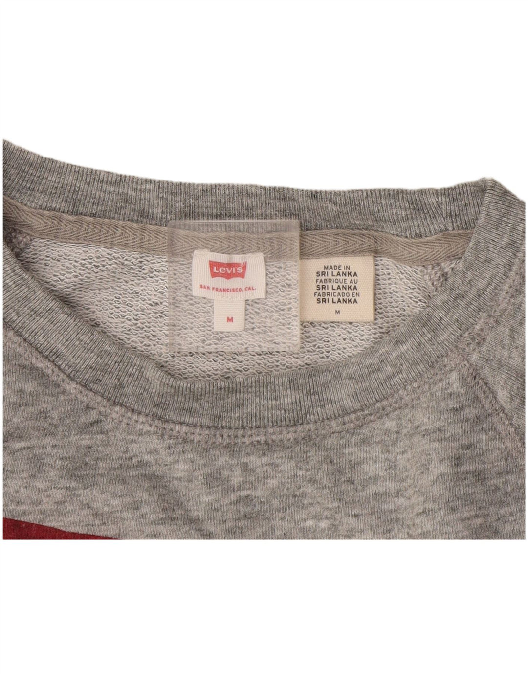 Levi's Damen Grafik-Sweatshirt-Pullover UK 14 Mittelgrau meliert