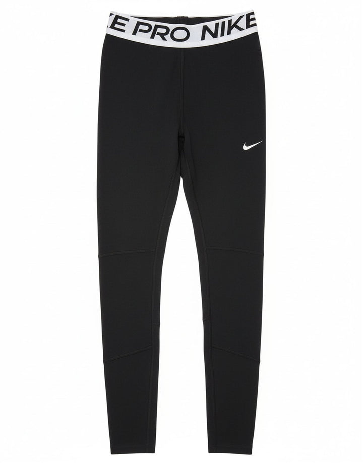 Nike Mädchen-Leggings mit Grafik, 12–13 Jahre, Größe L, Schwarz