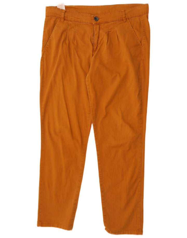 Benetton Damen Pegged Chino-Hose W34 L29 Orange