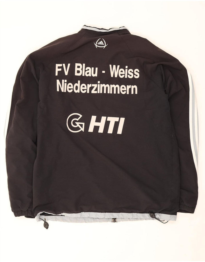 Adidas Herren Graphic Trainingsanzug Top Jacke UK 38/40 Medium Schwarz Colourblock