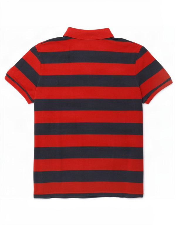 Timberland Herren Poloshirt 2XL rot gestreift aus Baumwolle