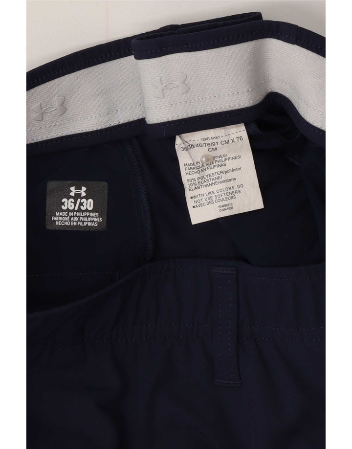 Under Armour Slim Chino-Hose für Herren, W36 L30, marineblaues Polyester