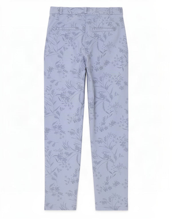 Marks & Spencer Damen Chinohose UK 8 Small W27 L29 Blau geblümt