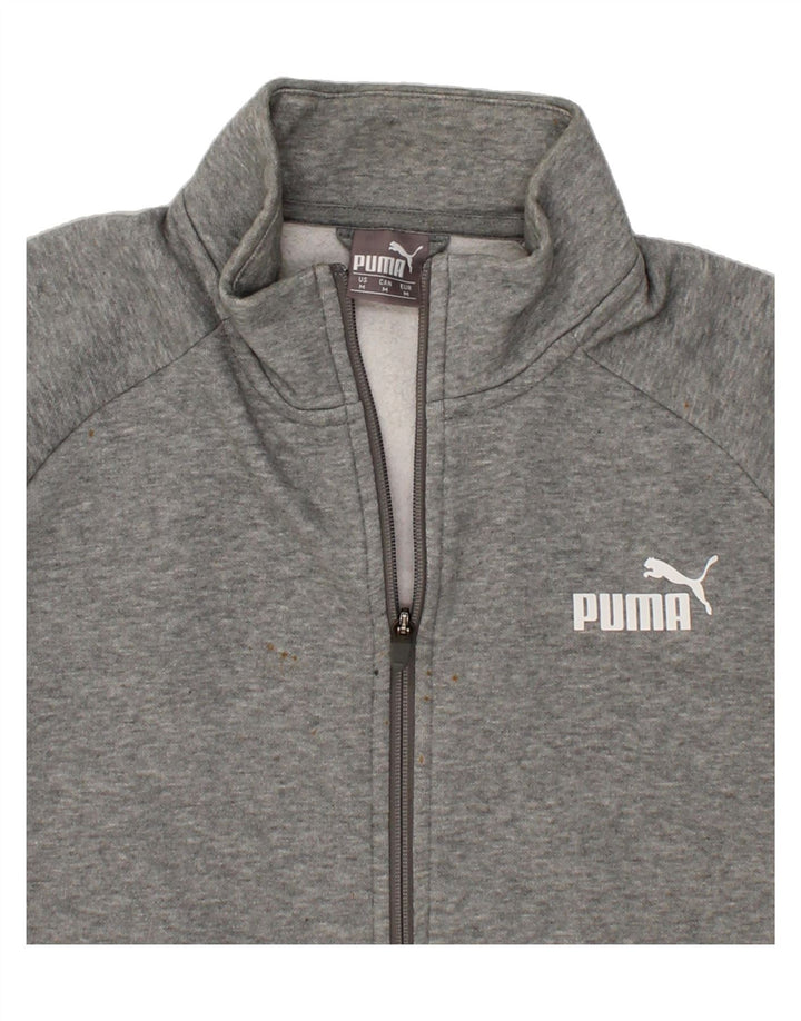 PUMA Mens Tracksuit Top Jacket Medium Grey Cotton Vintage Puma and Second-Hand Puma from Messina Hembry 