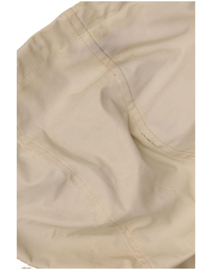 Topshop Damen Übergroße Regenjacke mit Kapuze, UK 10, Größe S, gebrochenes Weiß