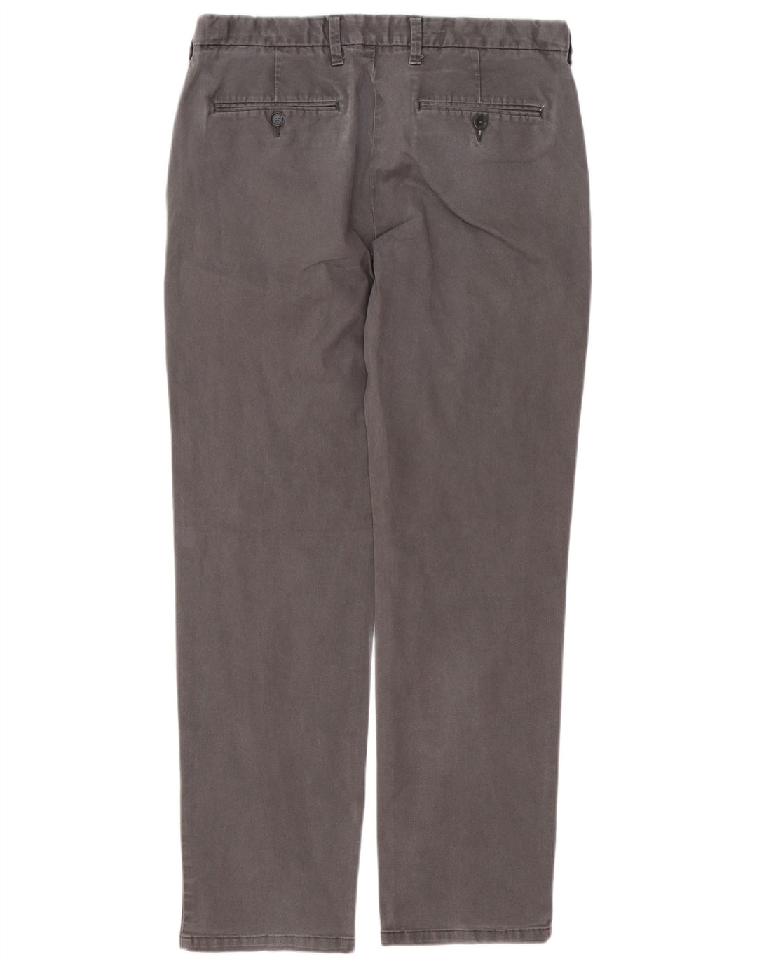 Marks & Spencer Herren-Chinohose mit normaler Passform, W34 L30, graue Baumwolle