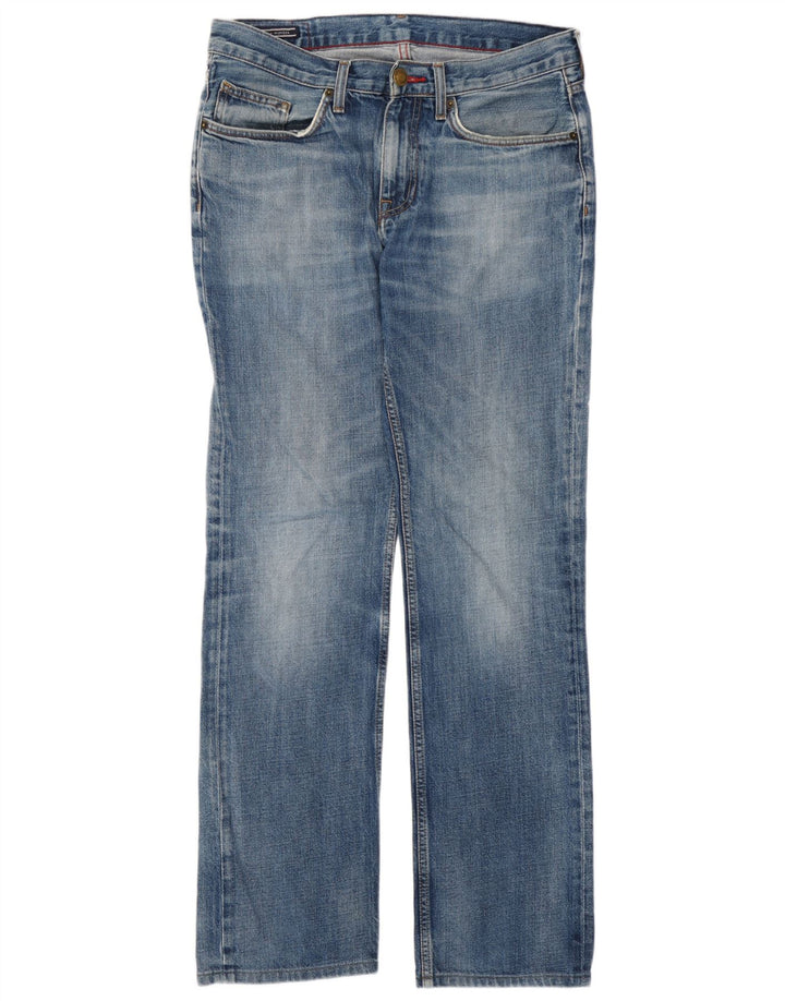 Tommy Hilfiger Herren Straight Jeans W32 L34 Blaue Baumwolle