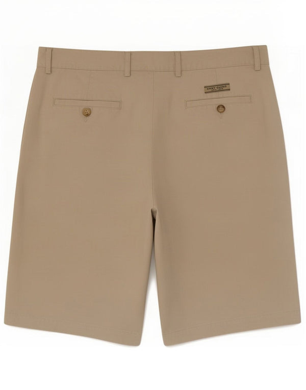 Gant Herren Pegged Chino Shorts Medium W32 Beige Baumwolle