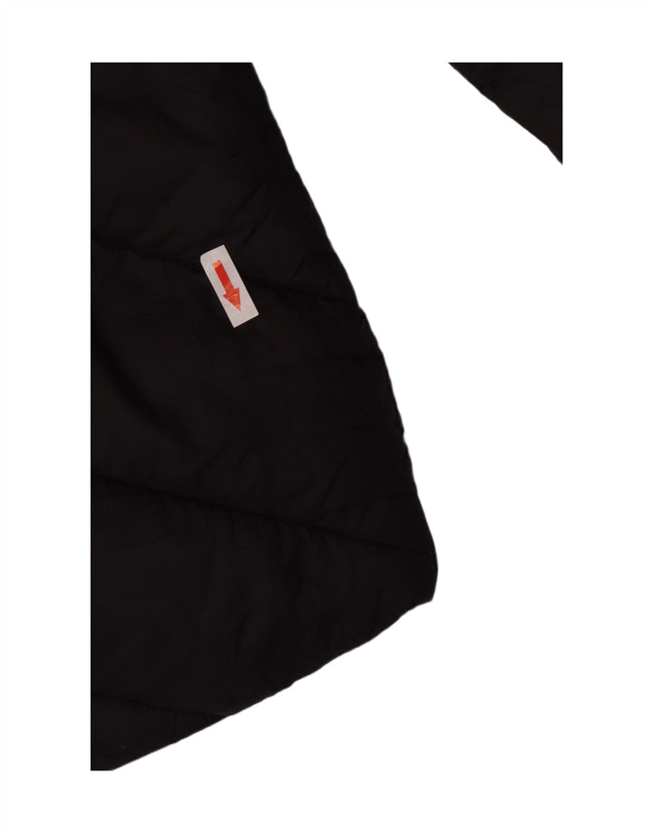 Barbour Wattierte Damenjacke mit Kapuze, UK 14, großes schwarzes Polyamid
