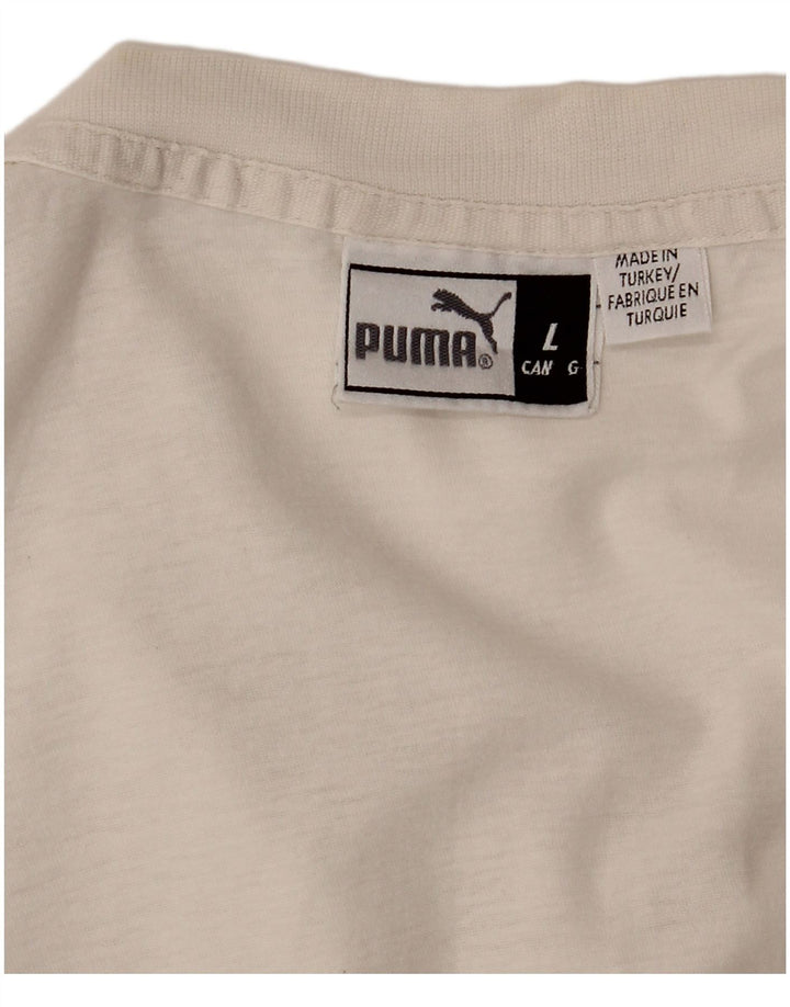 PUMA Herren Graphic T-Shirt Top Large Weiß