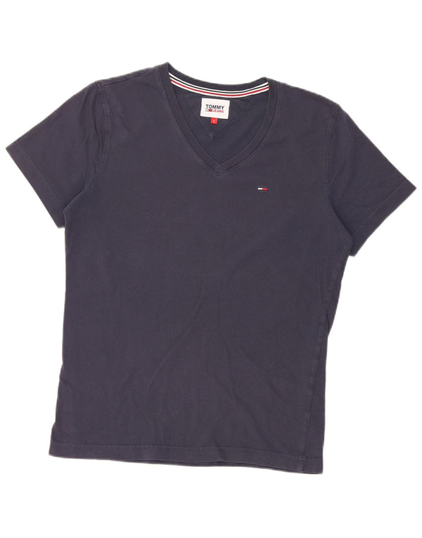 Tommy Hilfiger Damen T-Shirt Top UK 10 Small Marineblau