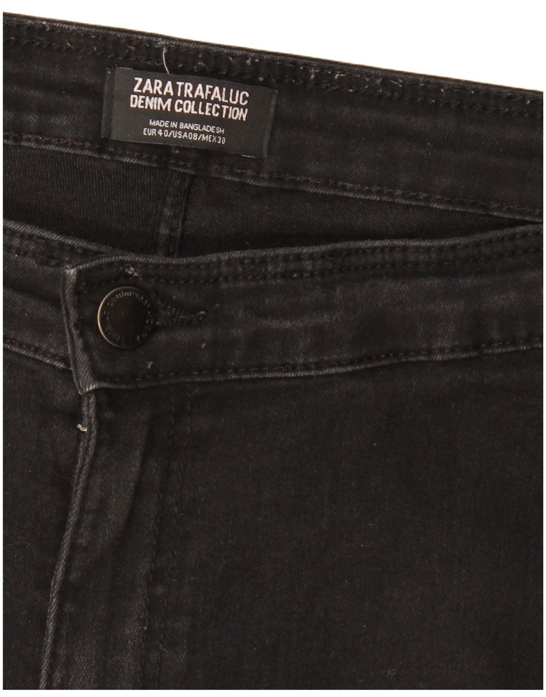 ZARA Damen Trafaluc High Waist Skinny Jeans EU 40 Medium W30 L27 Schwarz