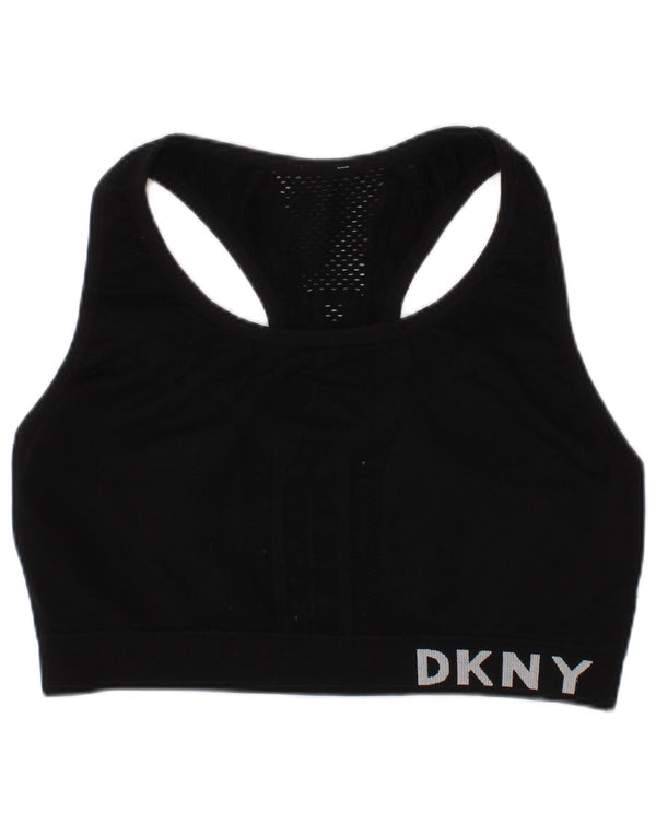 Dkny Damen Grafik-Sport-BH-Oberteil, Größe S, Schwarz, Sport