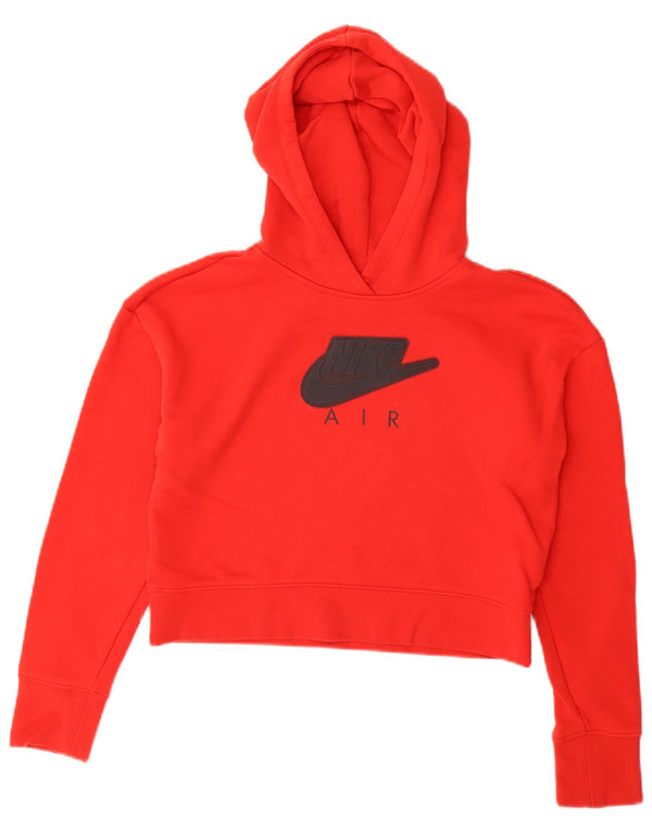 Nike Mädchen Crop Graphic Standard Fit Hoodie Pullover 13–14 Jahre XL Rot