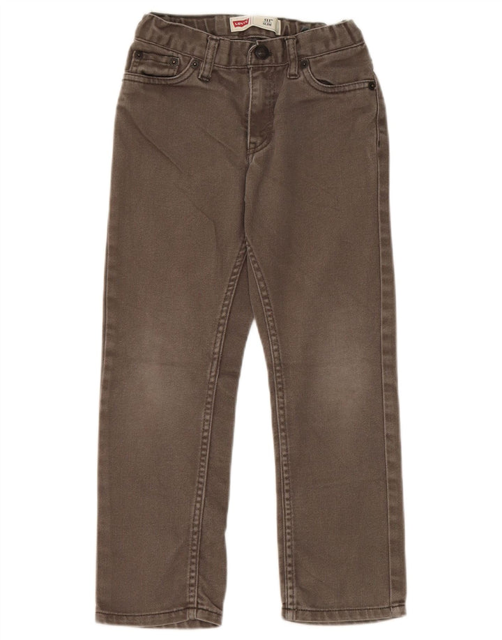 Levi's Jungen 511 Slim Jeans 6–7 Jahre W20 L20 grüne Baumwolle