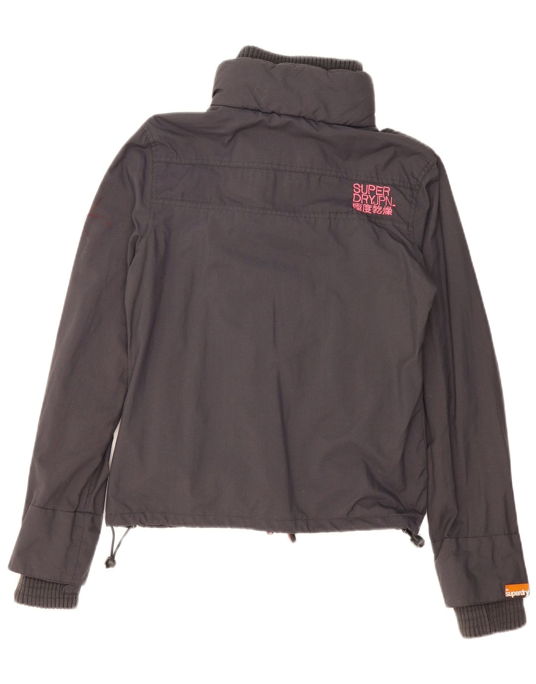 Superdry Damen Bomberjacke UK 14 Mittelschwarzes Nylon