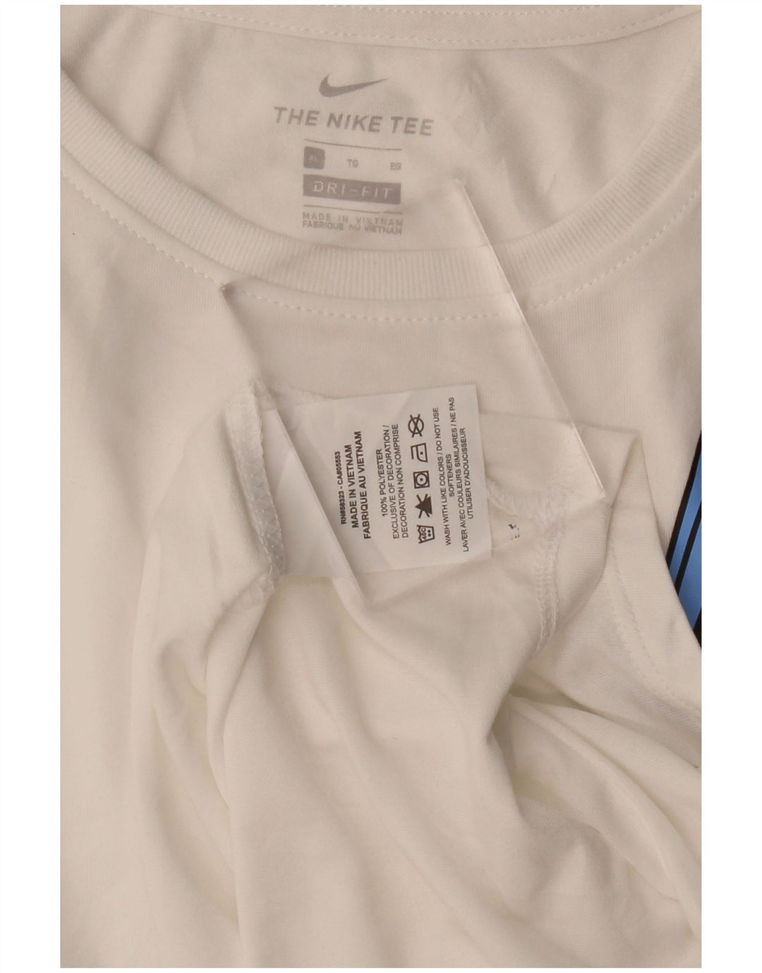 NIKE Dri Fit Grafik-Trägershirt für Mädchen, 13–14 Jahre, XL, weißes Polyester