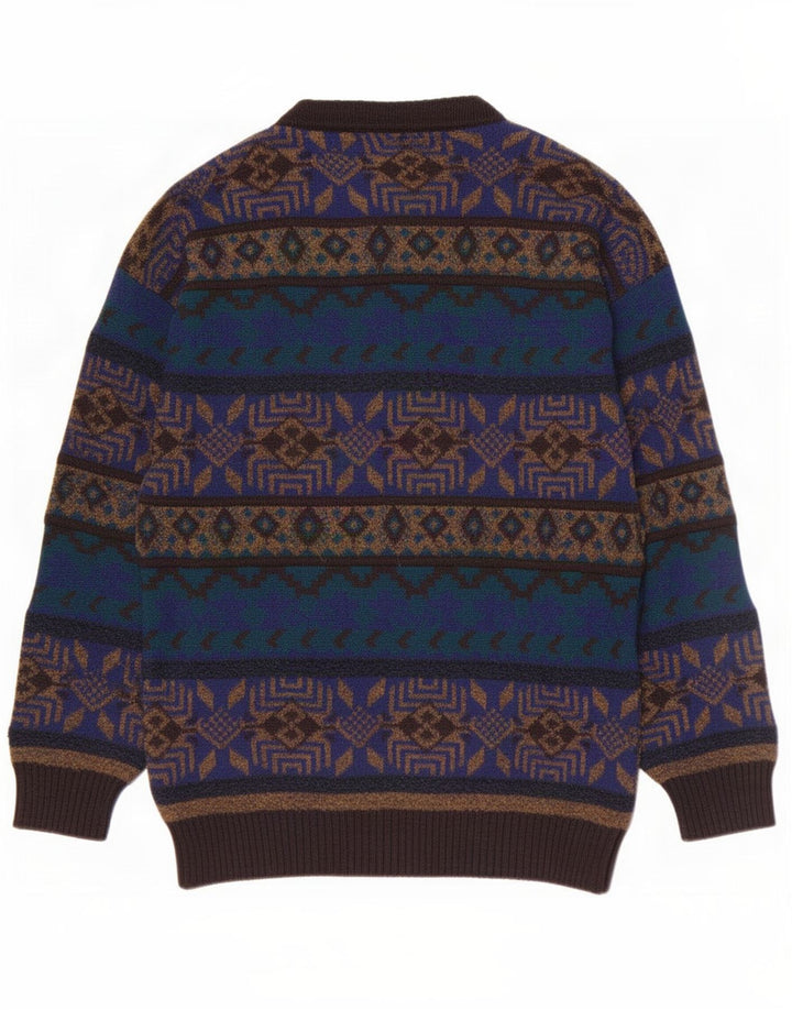Chiarissimo Herren-Pullover mit Rundhalsausschnitt, Größe 48, mittelmehrfarbig