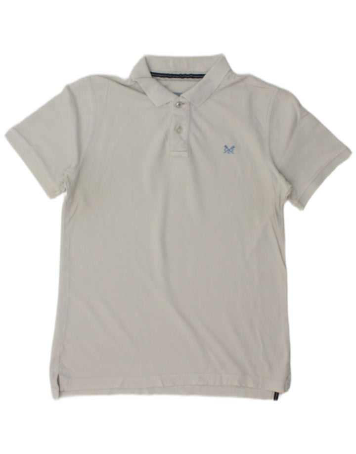 CREW CLOTHING Herren-Poloshirt, Größe S, Beige, Baumwolle
