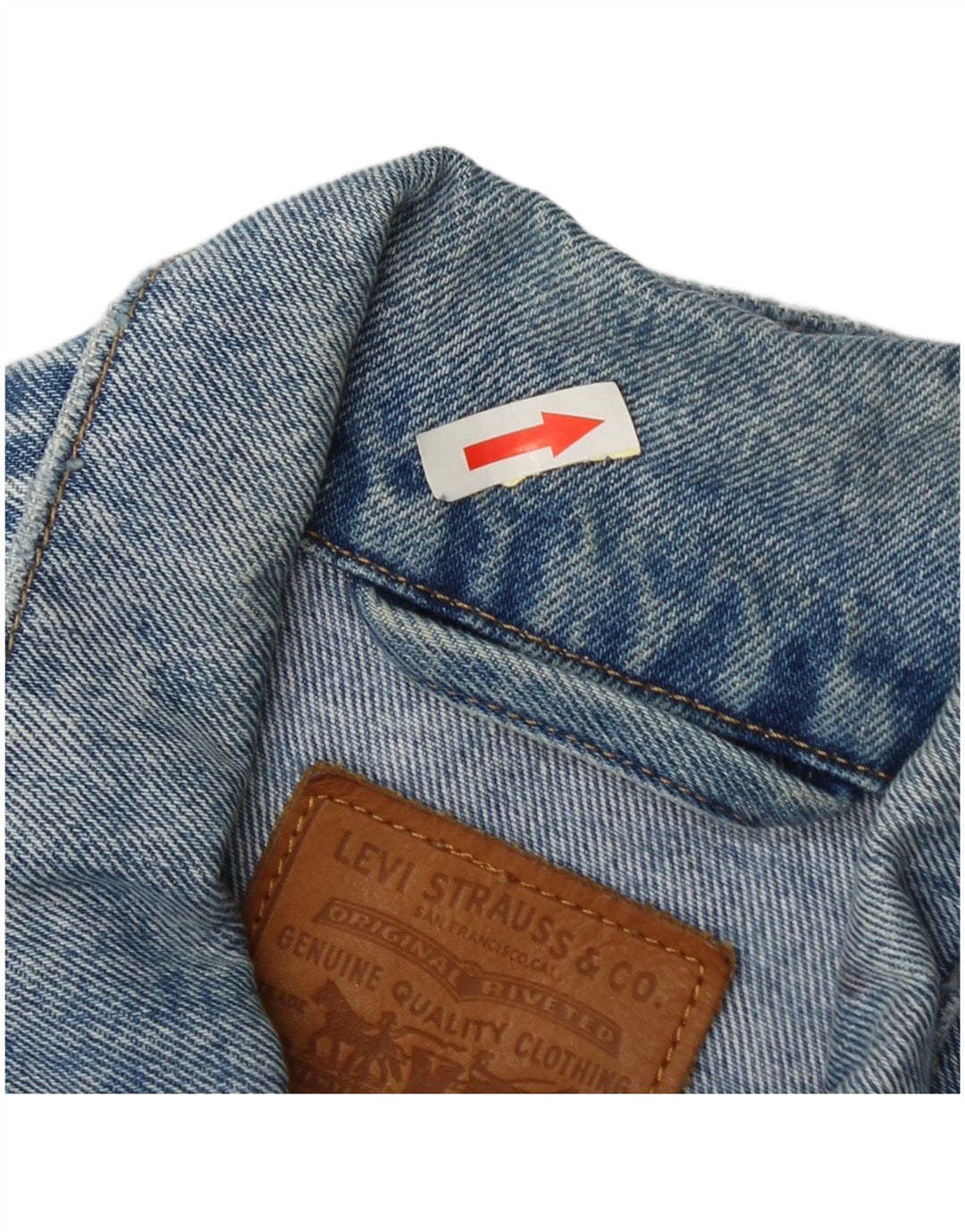 Levi's Herren Jeansjacke UK 34 XS Blaue Baumwolle