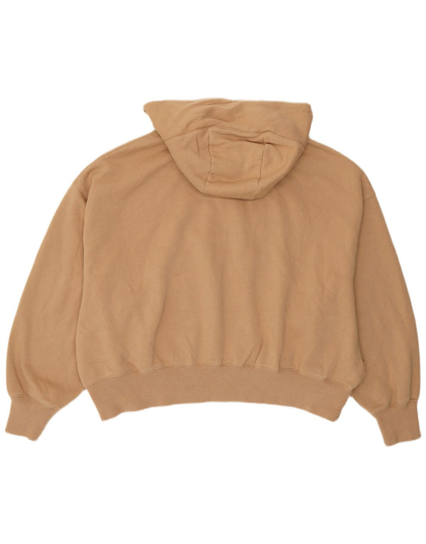 Nike Damen-Pullover mit übergroßem Kapuzenpullover, Gr. 10, Größe S, braun, Baumwolle, Sport