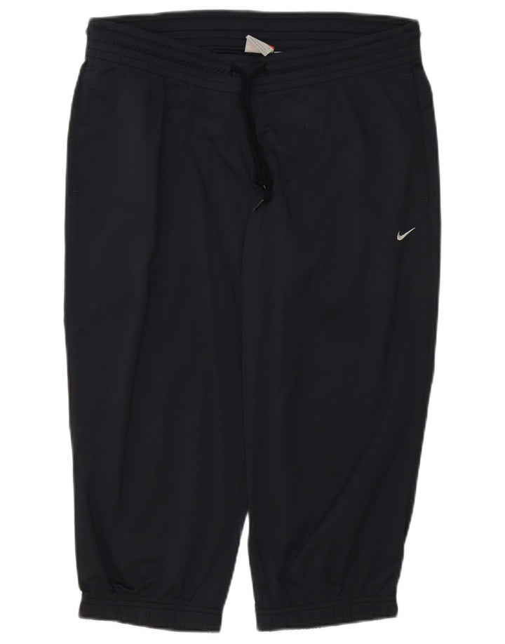 Nike Damen Straight Jeans UK 14 Mittelgraues Polyester