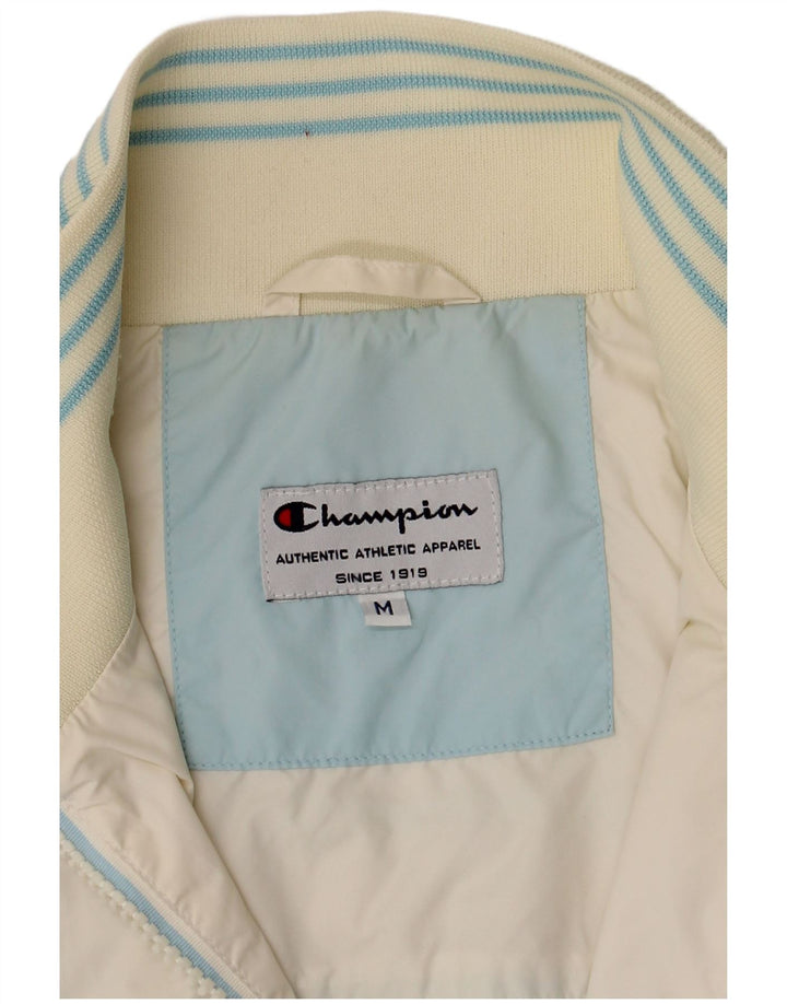 Champion-Trainingsjacke für Jungen, 9–10 Jahre, mittelgroß, gebrochenes Weiß, Farbblock