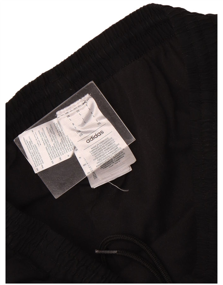 ADIDAS Herren-Trainingshose, Jogginghose, Größe L, Schwarz, Polyester