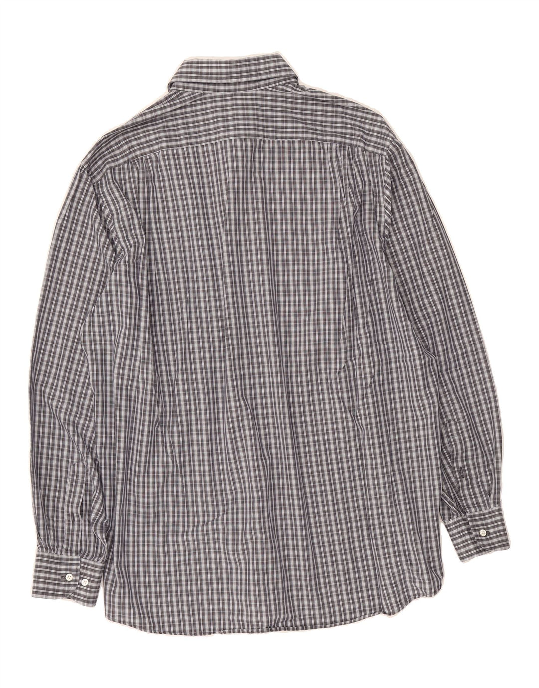 HUGO BOSS Mens Shirt Size 17 1/2 44 XL Grey Check Cotton Vintage Hugo Boss and Second-Hand Hugo Boss from Messina Hembry 