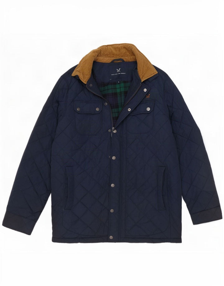 Crew Clothing Herren Steppjacke UK 36 Small Marineblau Polyester