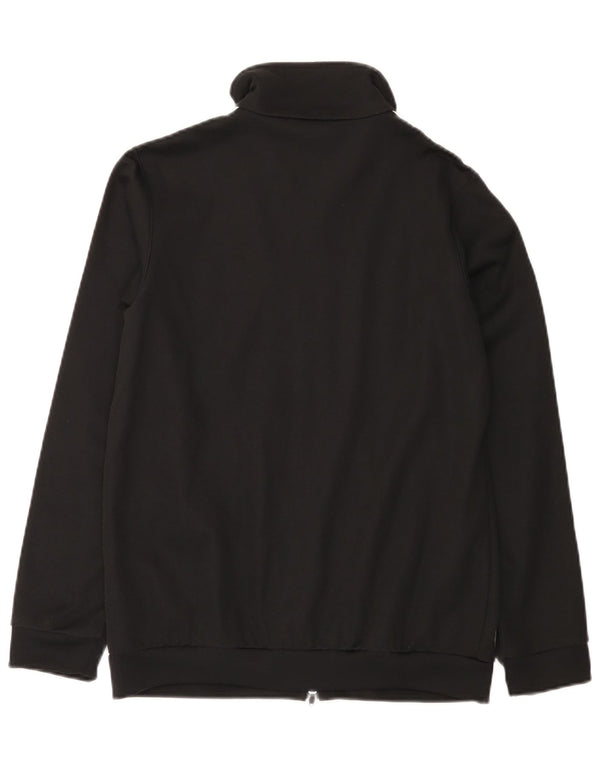 Adidas Damen Trainingsanzug Top Jacke UK 10 Small Schwarz Baumwolle