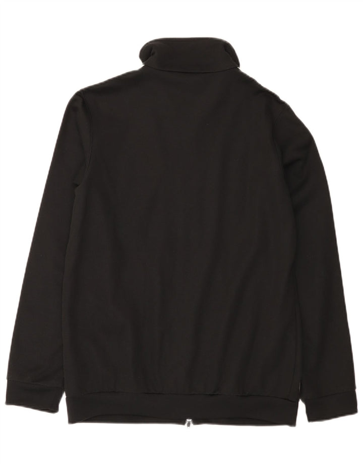 Adidas Damen Trainingsanzug Top Jacke UK 10 Small Schwarz Baumwolle