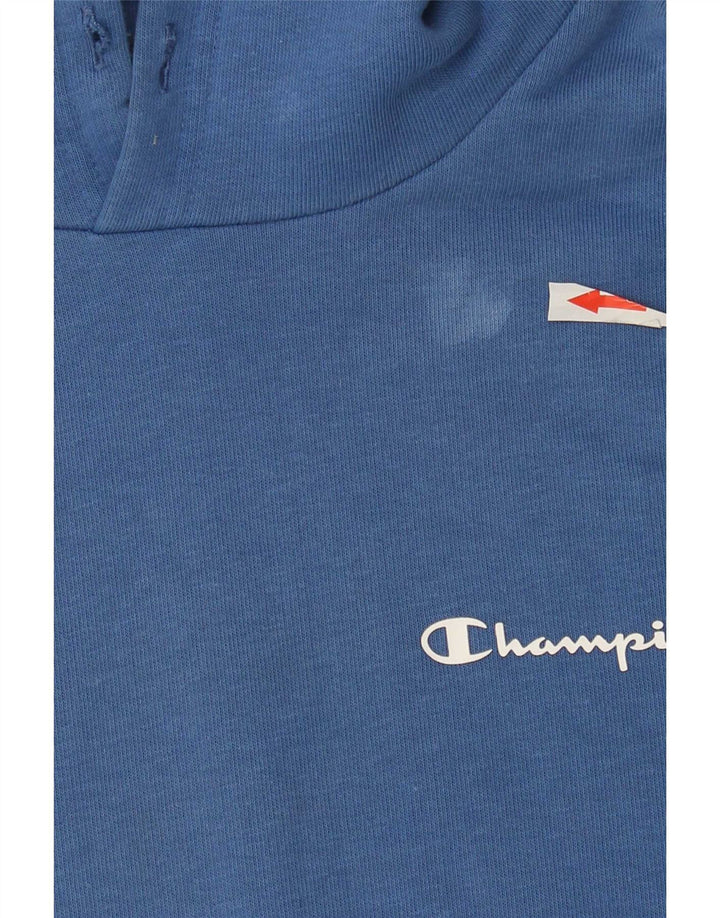Champion Herren-Kapuzenpullover aus mittelblauer Baumwolle