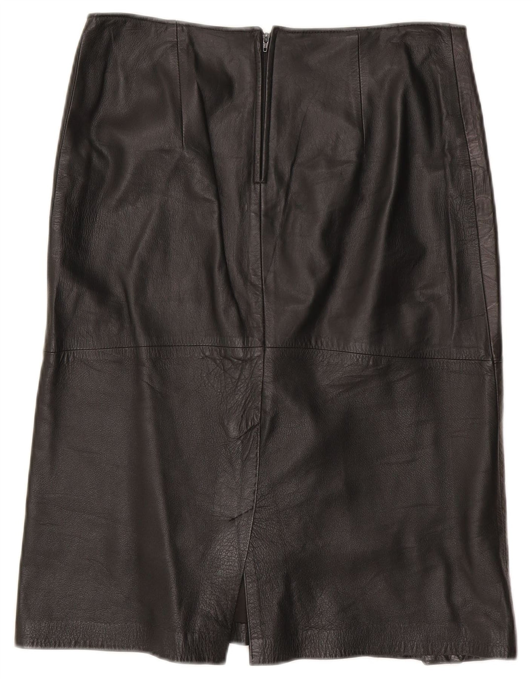Vintage Damen Lederrock W30 Medium Schwarz