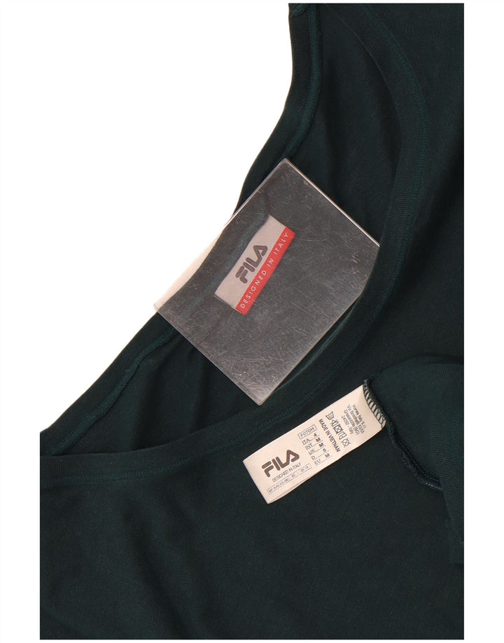 Fila Herren T-Shirt Top mittelgrüne Baumwolle