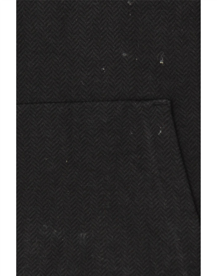 MASSIMO DUTTI Damen Kapuzenpullover UK 14 Medium Black Chevron