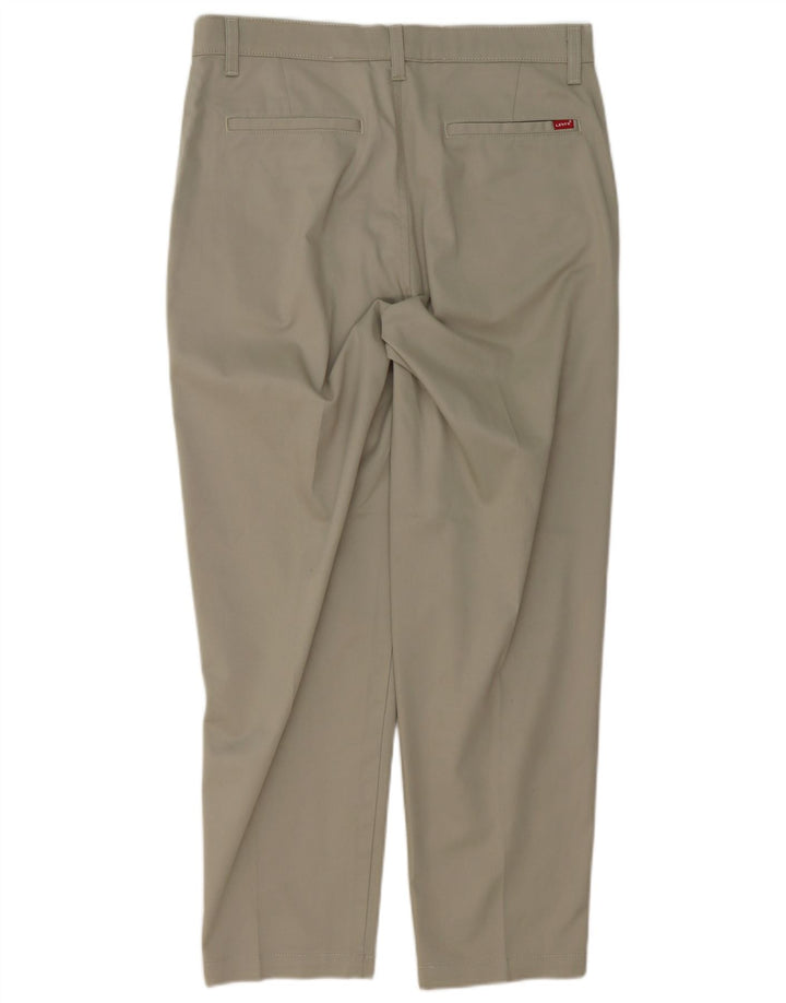 LEVI'S Herren gerade Chinohose W33 L29 Grau