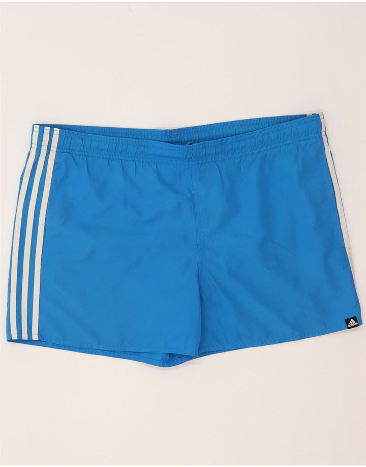 Adidas Herren-Badeshorts, groß, blau, Polyester