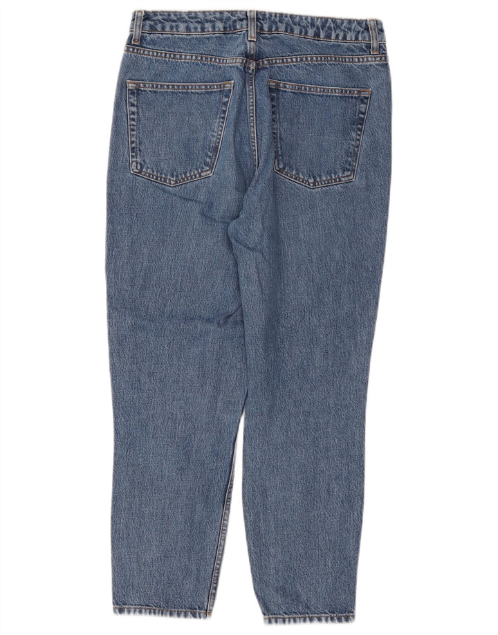 Topshop Damen Mom Slim Jeans W30 L26 Blaue Baumwolle