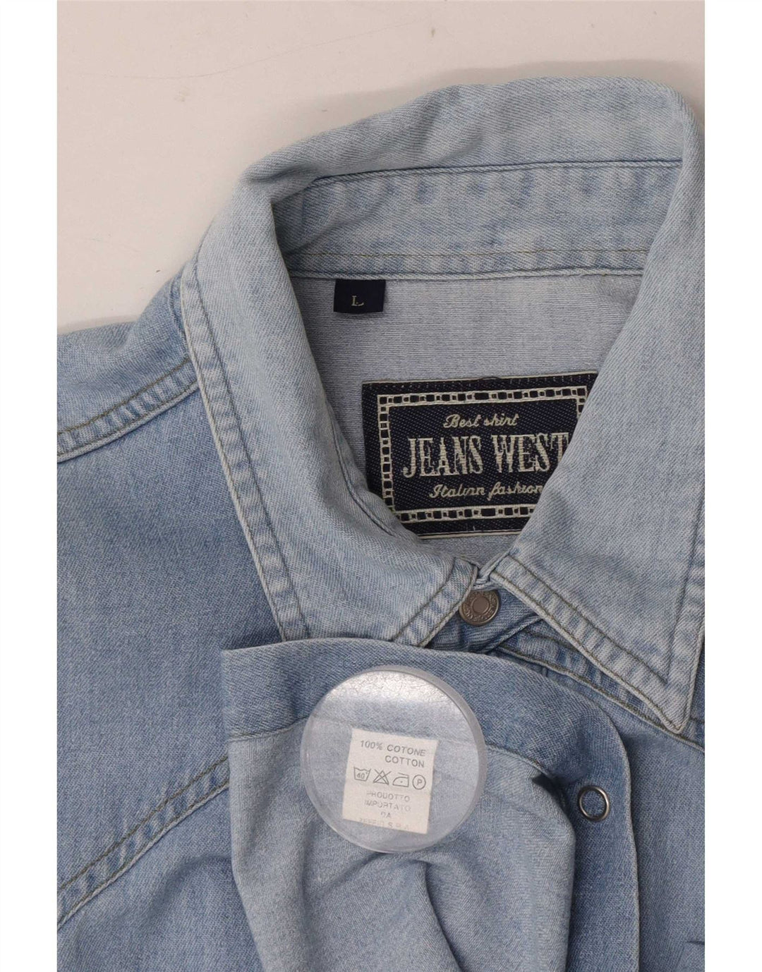 Vintage Herren Jeanshemd Große blaue Baumwolle