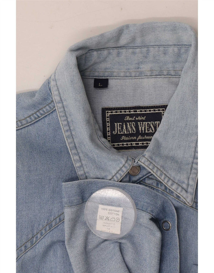 Vintage Herren Jeanshemd Große blaue Baumwolle