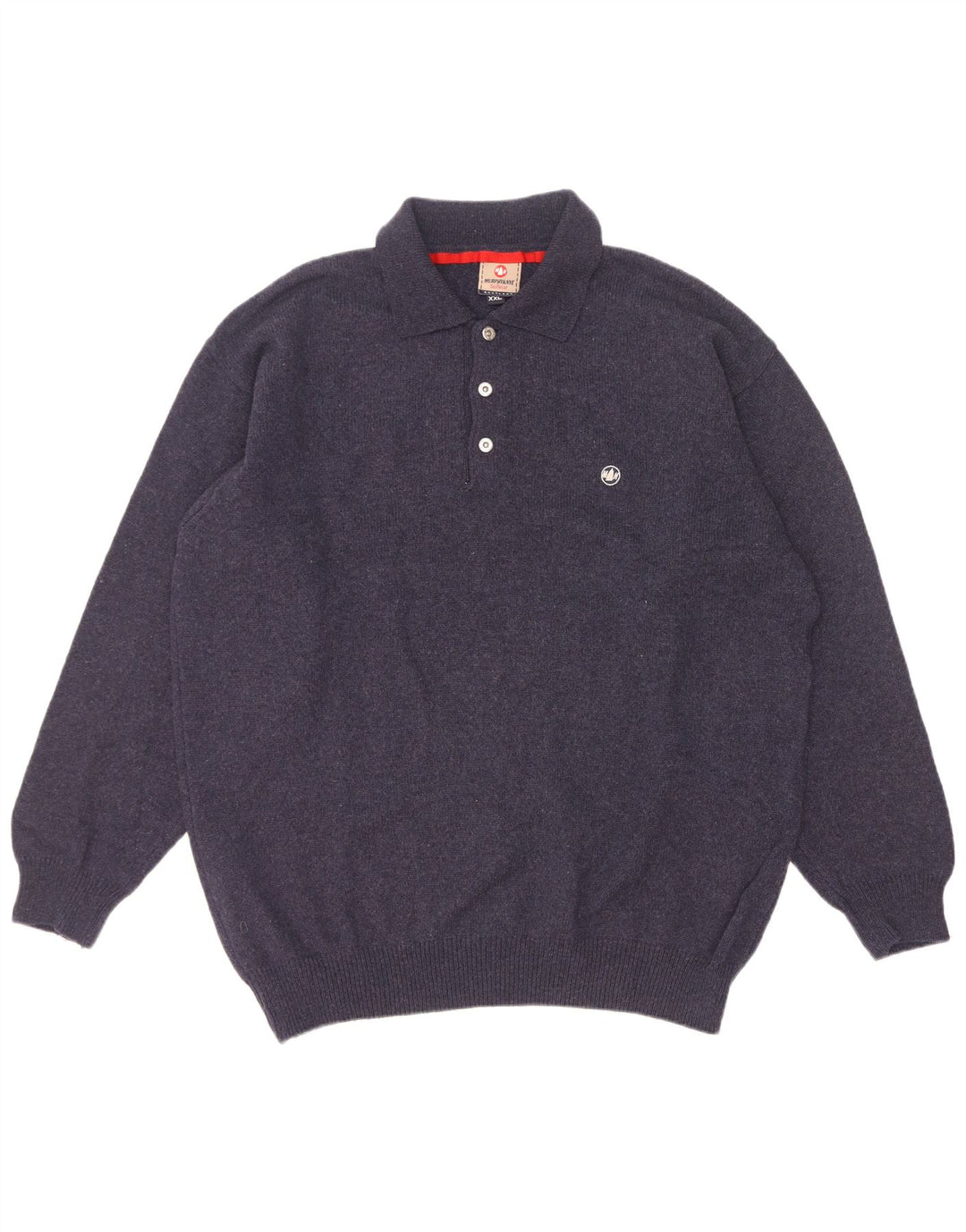 Murphy & Nye Herren-Pullover mit Rollkragen, 2XL, marineblaue Wolle