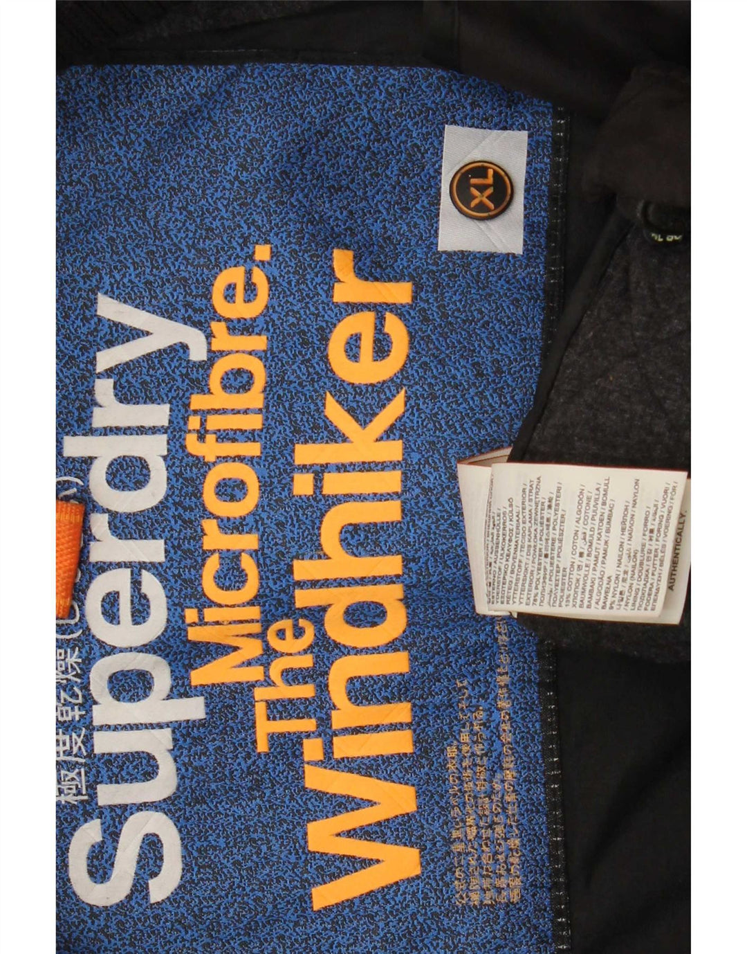 Superdry Herren The Windhiker Steppjacke UK 42 XL Schwarz Polyester