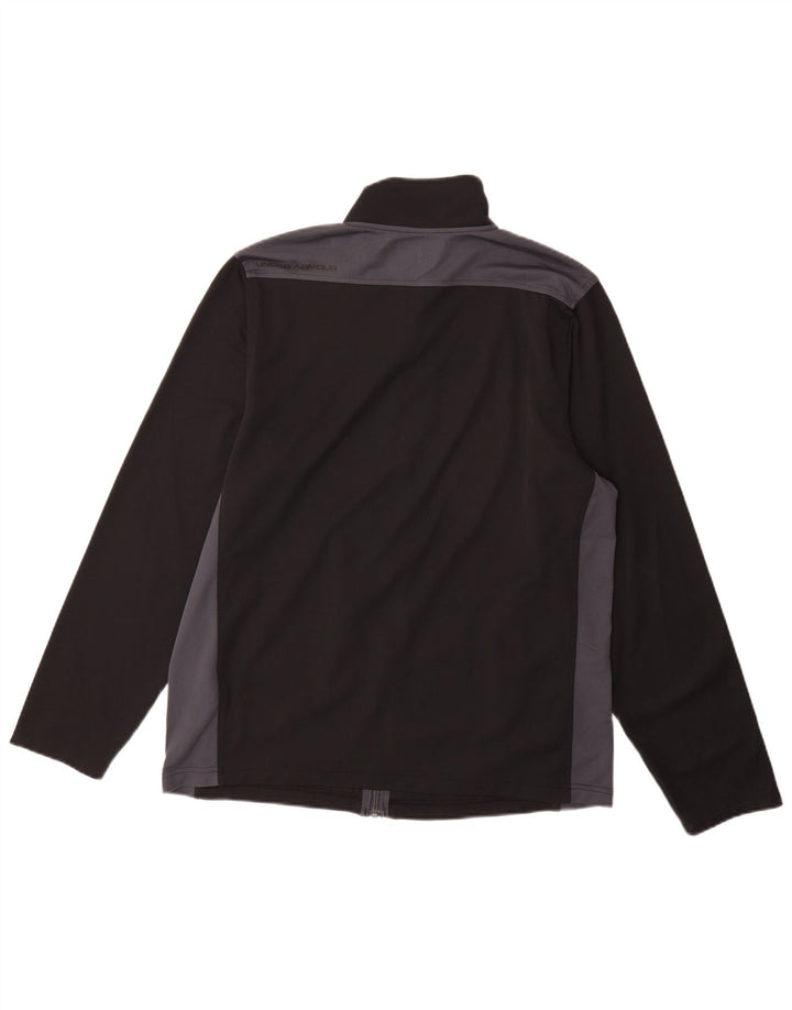 Under Armour Herren Heat Gear Trainingsanzug-Oberjacke, Größe L, Schwarz, Farbblock