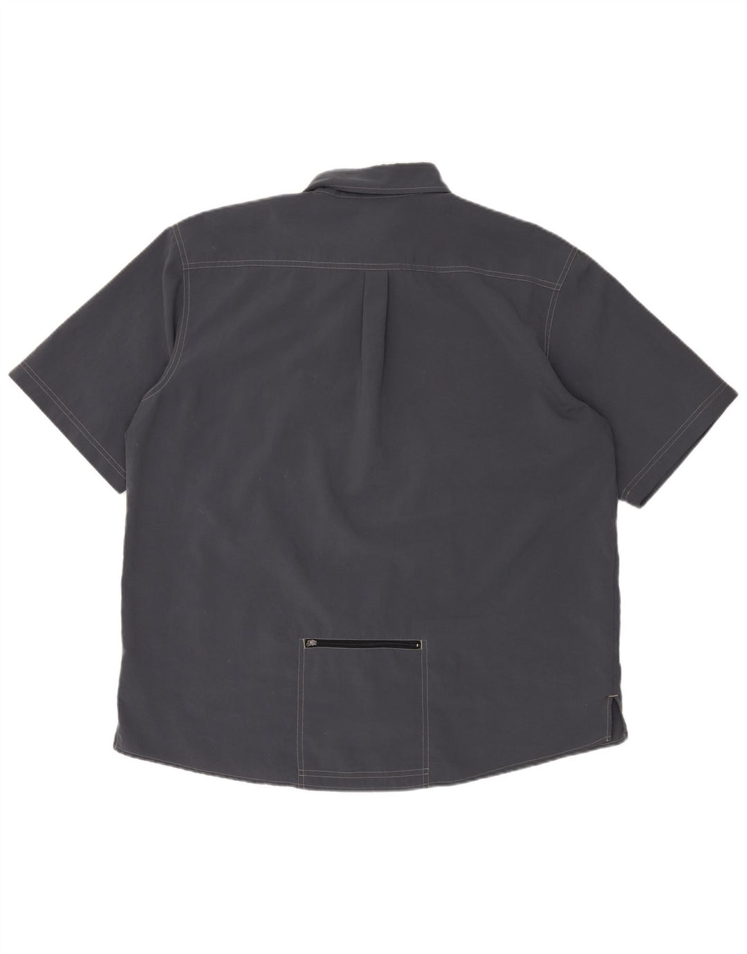 ADIDAS Herren Kurzarmhemd UK 46/48 XL Marineblau Polyester