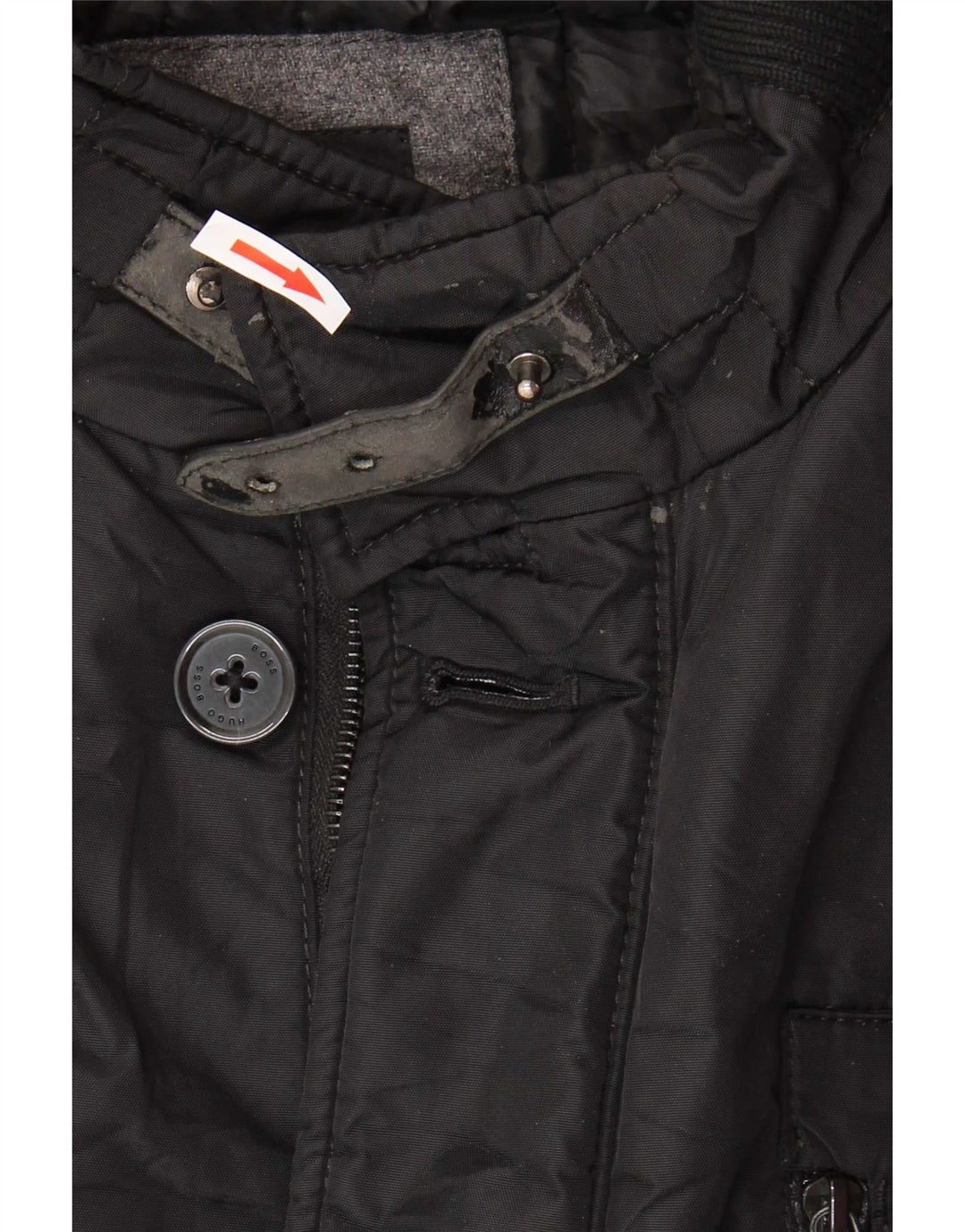 Hugo Boss Herren Utility-Jacke UK 54 2XL Schwarz Polyamid