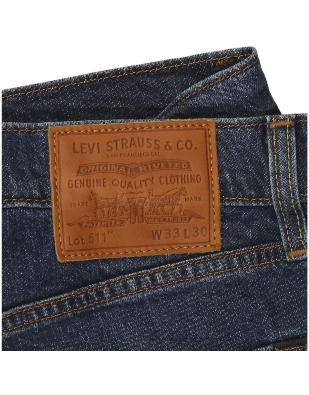Levi's Herren 511 Slim Jeans W33 L30 Blaue Baumwolle