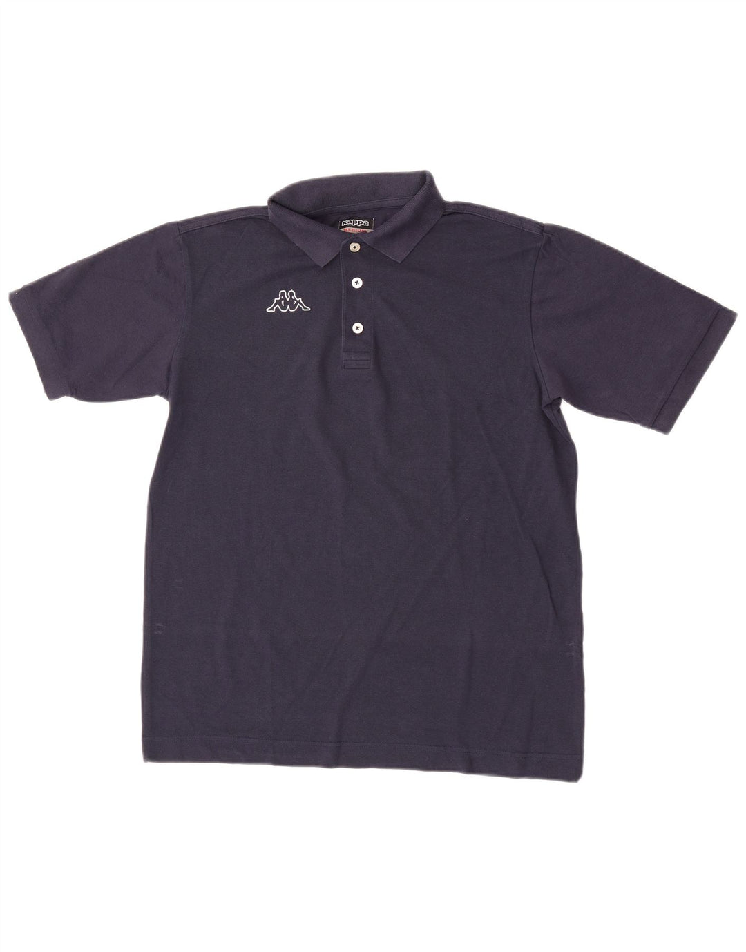 Kappa Herren-Poloshirt, mittelmarineblaue Baumwolle