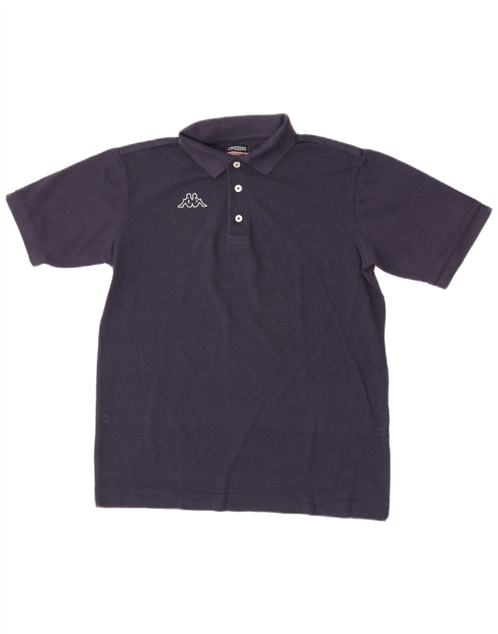 Kappa Herren-Poloshirt, mittelmarineblaue Baumwolle